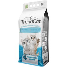 TrendCat Marsilya Kokulu Topaklanan Koku Hapseden Tozsuz 10 Lt Kedi Kumu