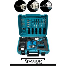 Assur Plus Extra Güçlü 58VF Professional Somun Sökme Set Somun Sökme ve Akülü Vidalama