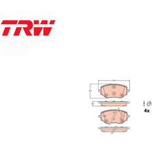 TRW Fren Balata Ön Renault Clio 5 2019/2002 Taliant Micra 5 K14 410608885R GDB2324 Trw