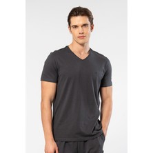 Cacharel Erkek V Yaka T-Shirt 2170/ANTRASIT