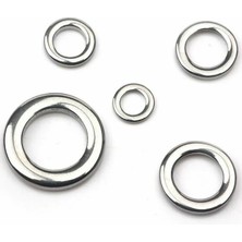 Seoul 20 Adet Paslanmaz Çelik 9 Mm/6 MM,NO:5-181 kg (400  Lbs) Çeker, Solid (Kapalı) Ring,halka