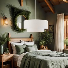 Homing Bohem Tarz Minimalist Beyaz Sarkıt