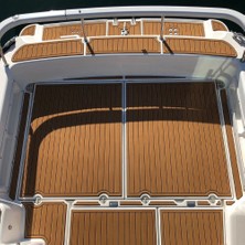 Marine Marinedeck 1250*850*6MM  Alt Taban 3M Yapışkanlı Tekne-Yat Zemin  Tik Kaplamaları Koyu Taba - Siyah Renk