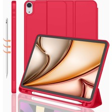 Five-E iPad Air 11 Inç 6. Nesil Kalemlikli Uyku Modlu Yatay Standlı Stromix Smart Kılıf A2902 A2903 A2904