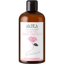 Akita % 100 Doğal Makyaj Temizleme Sütü Gül 250mL