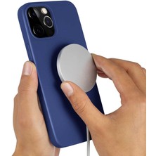 Tecno Gelisen iPhone 13 Pro Uyumlu Zore Silksafe Wireless Kapak-Mavi