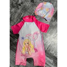 Fashion Junior Kız Çocuk Deniz Kızı  Desenli Mayo