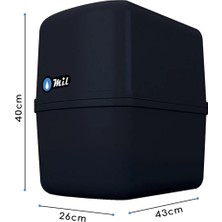 Mil Su Arıtma Cihazı Pompalı 14 Aşamalı Alkali Filtreli 8 Lt Çelik Tanklı AquaFlo Membranlı (DP14-M-A)