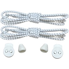 Mawrond Yuvarlak, Akıllı, Kilitle, Tak-Bırak, Elastik Bot, Spor Ayakkabı Bağcığı, 100 Cm, 1 Çift
