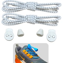 Mawrond Yuvarlak, Akıllı, Kilitle, Tak-Bırak, Elastik Bot, Spor Ayakkabı Bağcığı, 100 Cm, 1 Çift