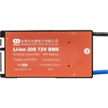 Daly Bms Li Ion 20S 72V 40A Balanslı Ortak Port