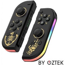 Byoztek Nintendo Switch OLED Yüksek Kapasite Titreşimli Rgb Işıklı Oyun Kolu