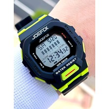 Joefox G-Shock Kasa Beyaz/siyah Digital 5 Atm Suya Dayanıklı 2 Yıl Garantili Spor Kol Saati J-GS03