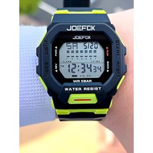 Joefox G-Shock Kasa Beyaz/siyah Digital 5 Atm Suya Dayanıklı 2 Yıl Garantili Spor Kol Saati J-GS03