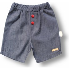 Diji Baby 6-9 9-12 12-18 Ay Vip Yaka Şapkalı Kısa Kollu Sweat 3lü Erkek Bebek Takımı