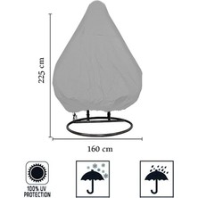 Bundeba Cocoon 2 Kişilik Salıncak Koruma Örtüsü Su Geçirmez Bahçe Kılıfı Yağmur Toz Kir Önleyici Branda