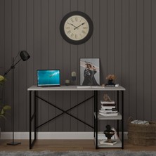 Asra Trend Modern Raflı Ders Çalışma Masası %100 MDF Bilgisayar Masası METALÇM01