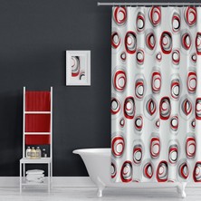 Zethome Banyo Duş Perdesi 4954 Karma 110X200 Perde Borusu Askı Aparatı 90X130