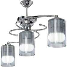 Altıntepe Işıl 3 Lü Avize Optik Başlıklı Füme