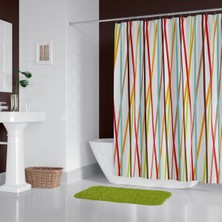 Zethome Banyo Duş Perdesi 6710 120X200 Perde Borusu Askı Aparatı 90X130