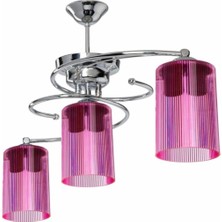 Altıntepe Işıl 3lü Avize Optik Başlıklı Pembe