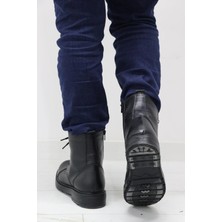 Pierre Cardin 381800 Erkek Siyah Deri Bot