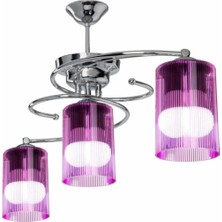 Altıntepe Işıl 3lü Avize Optik Başlıklı Fuşya