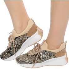 Veform Hafif Ve Rahat Tabanlı Günlük Şık Ve Spor Kadın Ayakkabı Pul Işlemeli Fv1512Fv