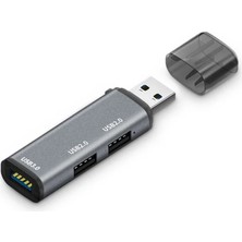 Qozie 3in1 USB 3.0 Alüminyum Yüksek Hızlı USB Çoklayıcı