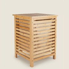 Çırpan Ev Bambu Çamaşır Sepeti 40X40X57CM