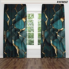 A2ZTR Dijital Baskılı Fon Perde Iki Kanat