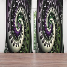 A2ZTR Dijital Baskılı Fon Perde Iki Kanat