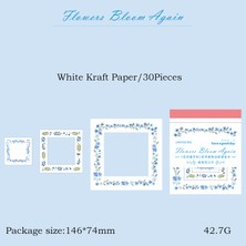 Bifeng Shop E Tarzı Journamm Ack Çiçek Dantel Bloknot Kraft Kağıt Çerçeve Malzemeleri Kolaj Kırtasiye Dıy Scrapbooking Yaratıcı Notlar Kağıt (Yurt Dışından)