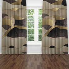 A2ZTR Dijital Baskılı Fon Perde Iki Kanat