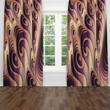 A2ZTR Dijital Baskılı Fon Perde Iki Kanat