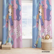 A2ZTR Dijital Baskılı Fon Perde Iki Kanat