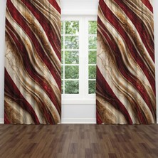 A2ZTR Dijital Baskılı Fon Perde Iki Kanat