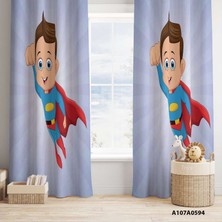 A2ZTR Dijital Baskılı Fon Perde Iki Kanat