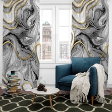 A2ZTR Dijital Baskılı Fon Perde Iki Kanat