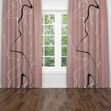 A2ZTR Dijital Baskılı Fon Perde Iki Kanat