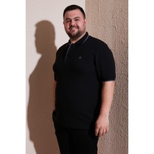 Buratti Büyük Beden Pamuklu Regular Fit Polo Yaka T Shirt Erkek Polo Yaka T Shirt 5902118B