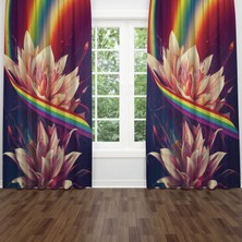 A2ZTR Dijital Baskılı Fon Perde Iki Kanat