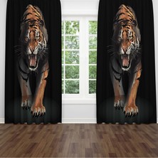 A2ZTR Dijital Baskılı Fon Perde Iki Kanat