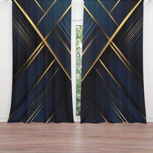 A2ZTR Dijital Baskılı Fon Perde Iki Kanat