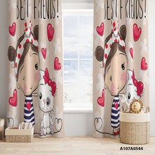 A2ZTR Dijital Baskılı Fon Perde Iki Kanat