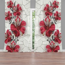 A2ZTR Dijital Baskılı Fon Perde Iki Kanat