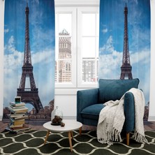 A2ZTR Dijital Baskılı Fon Perde Iki Kanat