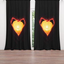 A2ZTR Dijital Baskılı Fon Perde Iki Kanat