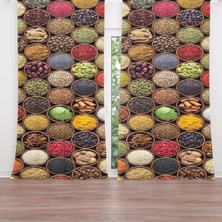 A2ZTR Dijital Baskılı Fon Perde Iki Kanat