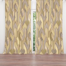 A2ZTR Dijital Baskılı Fon Perde Iki Kanat